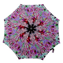 Fractal Fireworks Display Pattern Hook Handle Umbrellas (small) by Nexatart