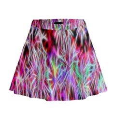 Fractal Fireworks Display Pattern Mini Flare Skirt by Nexatart