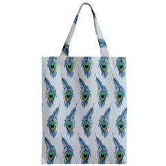 Background Of Beautiful Peacock Feathers Zipper Classic Tote Bag