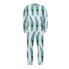 Background Of Beautiful Peacock Feathers Onepiece Jumpsuit (kids)