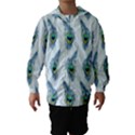 Background Of Beautiful Peacock Feathers Hooded Wind Breaker (Kids) View1