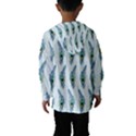 Background Of Beautiful Peacock Feathers Hooded Wind Breaker (Kids) View2