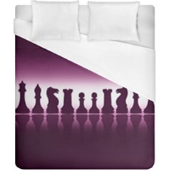 Chess Pieces Duvet Cover (california King Size)