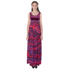 Plastic Mattress Background Empire Waist Maxi Dress by Nexatart