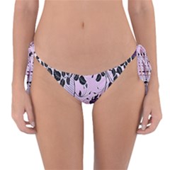 Floral Pattern Background Reversible Bikini Bottom