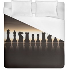 Chess Pieces Duvet Cover (king Size) by Valentinaart