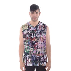 Graffiti Wall Pattern Background Men s Basketball Tank Top by Nexatart