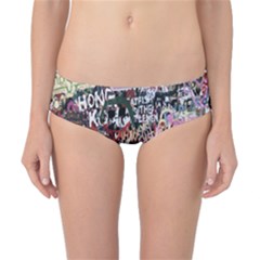 Graffiti Wall Pattern Background Classic Bikini Bottoms by Nexatart