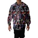 Graffiti Wall Pattern Background Hooded Wind Breaker (Kids) View1