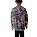 Graffiti Wall Pattern Background Hooded Wind Breaker (Kids) View2