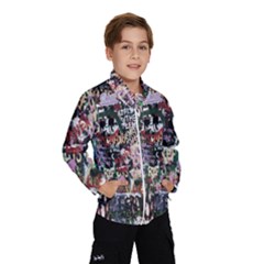 Graffiti Wall Pattern Background Wind Breaker (kids) by Nexatart