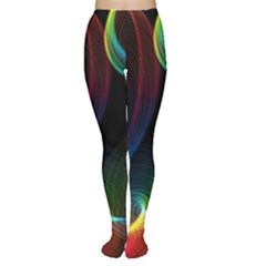 Abstract Rainbow Twirls Women s Tights