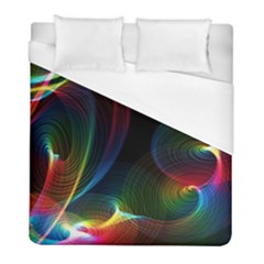 Abstract Rainbow Twirls Duvet Cover (full/ Double Size) by Nexatart