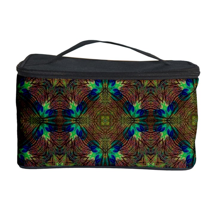 Seamless Abstract Peacock Feathers Abstract Pattern Cosmetic Storage Case