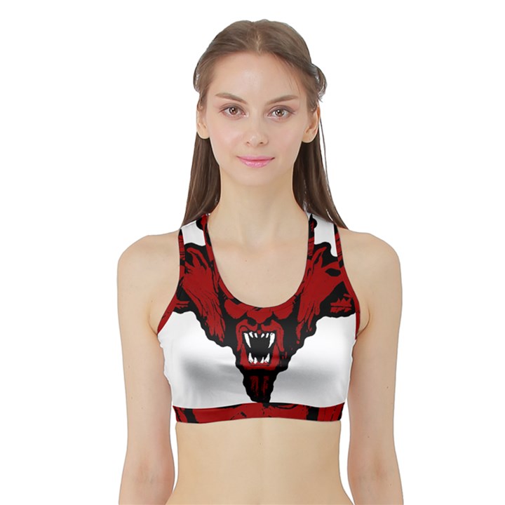 Dracula Sports Bra with Border