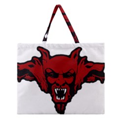 Dracula Zipper Large Tote Bag