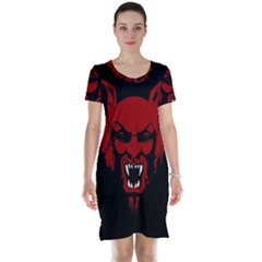 Dracula Short Sleeve Nightdress by Valentinaart