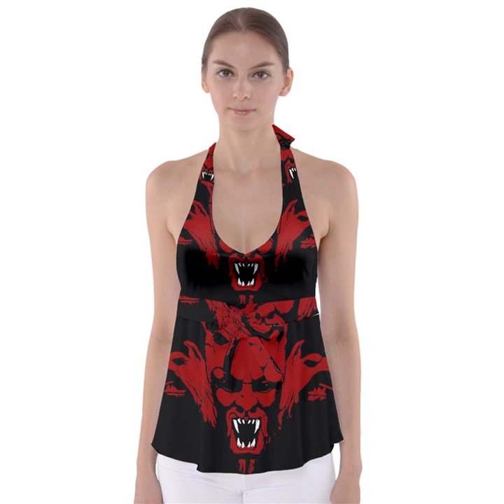 Dracula Babydoll Tankini Top