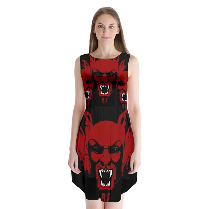 Dracula Sleeveless Chiffon Dress  