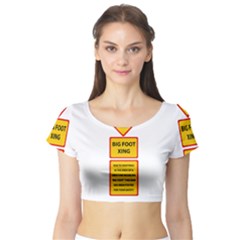 Bigfoot Short Sleeve Crop Top (Tight Fit)