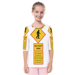 Bigfoot Kids  Quarter Sleeve Raglan Tee