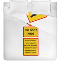 Bigfoot Duvet Cover Double Side (king Size) by Valentinaart