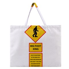 Bigfoot Zipper Large Tote Bag