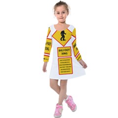 Bigfoot Kids  Long Sleeve Velvet Dress