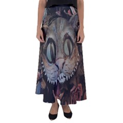 I Am The Cheshire Cat Flared Maxi Skirt by KAllan