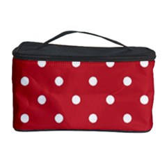 Red Polka Dots Cosmetic Storage Case by LokisStuffnMore