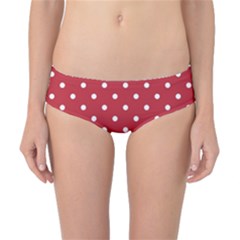 Red Polka Dots Classic Bikini Bottoms by LokisStuffnMore