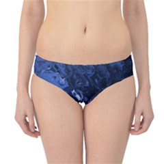 Blue Waves Abstract Art Hipster Bikini Bottoms by LokisStuffnMore