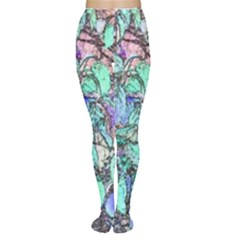 Colored Pencil Tree Leaves Drawing Women s Tights by LokisStuffnMore