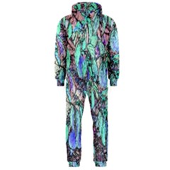 Colored Pencil Tree Leaves Drawing Hooded Jumpsuit (men)  by LokisStuffnMore