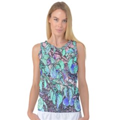 Colored Pencil Tree Leaves Drawing Women s Basketball Tank Top by LokisStuffnMore