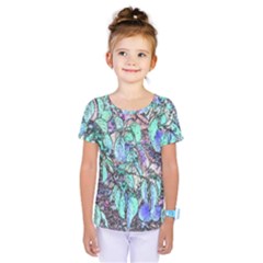 Colored Pencil Tree Leaves Drawing Kids  One Piece Tee