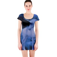 Magical Unicorn Short Sleeve Bodycon Dress by KAllan