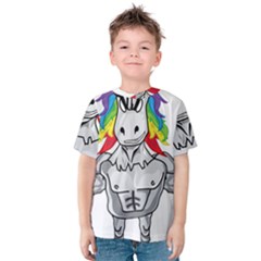 Angry Unicorn Kids  Cotton Tee