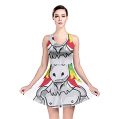 Angry Unicorn Reversible Skater Dress by KAllan