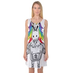 Angry Unicorn Sleeveless Satin Nightdress