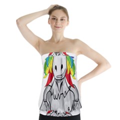 Angry Unicorn Strapless Top