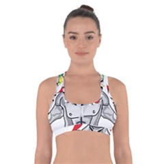 Angry Unicorn Cross Back Sports Bra by KAllan