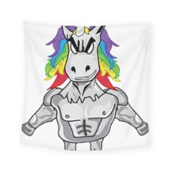 Angry Unicorn Square Tapestry (small) by KAllan