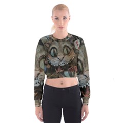 Cheshire Cat Cropped Sweatshirt