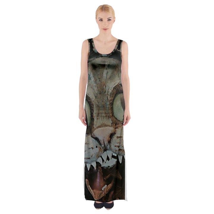 Cheshire Cat Maxi Thigh Split Dress