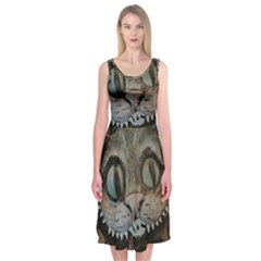 Cheshire Cat Midi Sleeveless Dress by KAllan