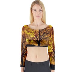 Moon  Long Sleeve Crop Top by KAllan