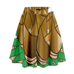 Young Bamboo High Waist Skirt by Mariart