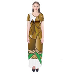 Young Bamboo Short Sleeve Maxi Dress by Mariart