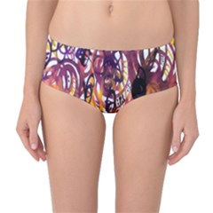 Autumnn Rainbow Mid-waist Bikini Bottoms by Mariart